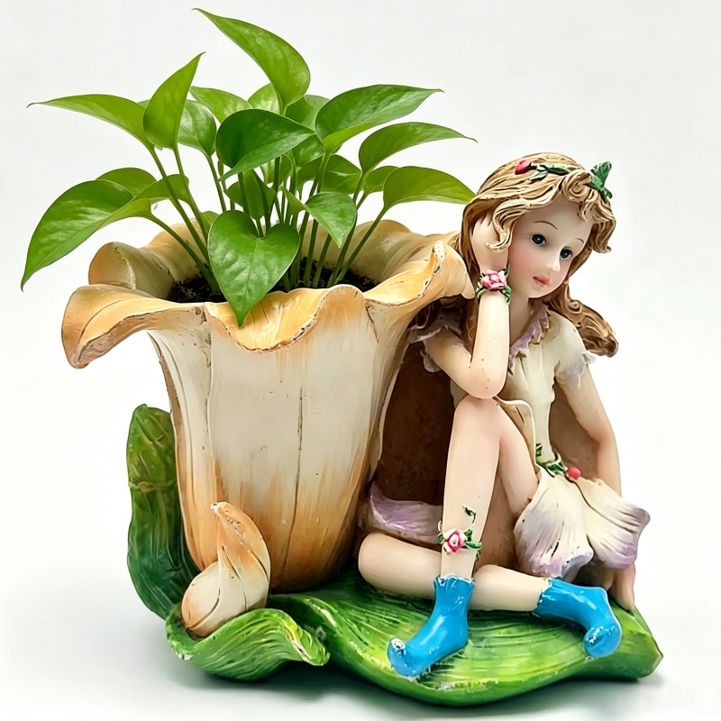 Potsticker Mold - 花の花瓶,サボテン,シリコーン型,DIY,樹脂石膏,植木鉢,家の装飾ツール