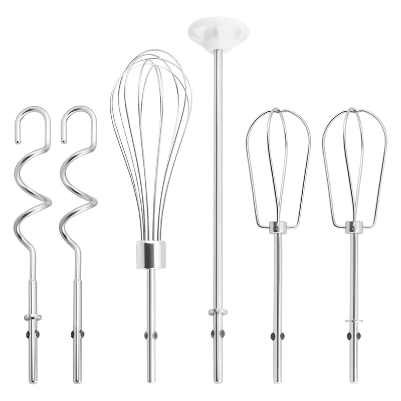Kitchenaid Mixer Hand Mixer - ステンレス鋼ハンドミキサーアタッチメント、ビーター、泡立て器、ブレンディングロッド、生地フック、キッチンエイド用アクセサリー