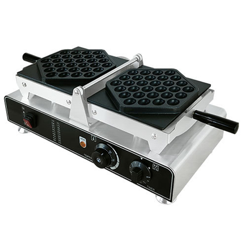 Egg Waffle Pan - 1500 ワットワッフルメーカー商業香港バブルエッグパフケーキベーカーマシン可逆ダブルベーキングパンスナック食品屋台