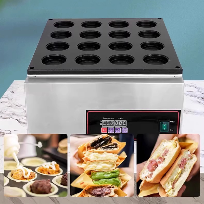 ホイールケーキマシン商業屋台電気小豆ケーキパンスナック機器マ - Egg Waffle Pan のレビューと価格
