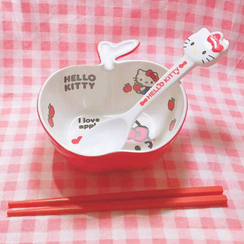 ハローキティのメラミン食器セット、かわいい漫画デザイン、フル - Dim Sum Basket のレビューと価格