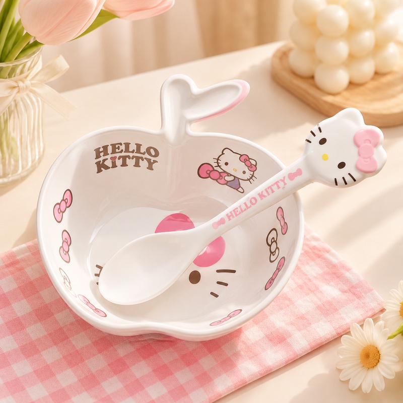 ハローキティのメラミン食器セット、かわいい漫画デザイン、フル - Dim Sum Basket のレビューと価格