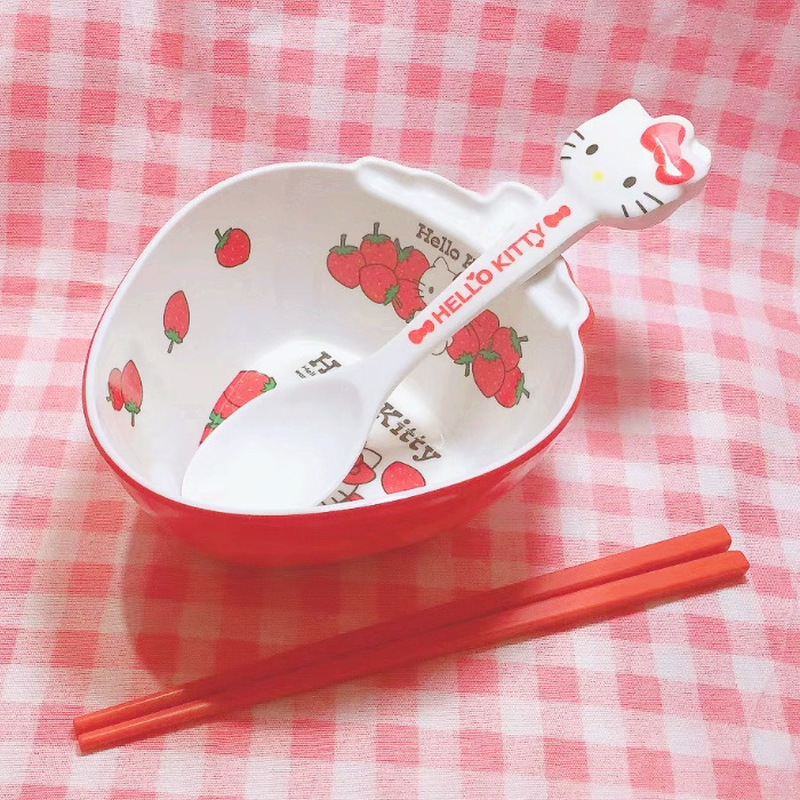 ハローキティのメラミン食器セット、かわいい漫画デザイン、フル - Dim Sum Basket のレビューと価格