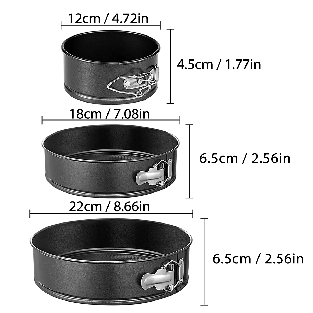 1 個、3 個のケーキパンセット、ラウンドテフロン加工ベーキ - Egg Waffle Pan のレビューと価格