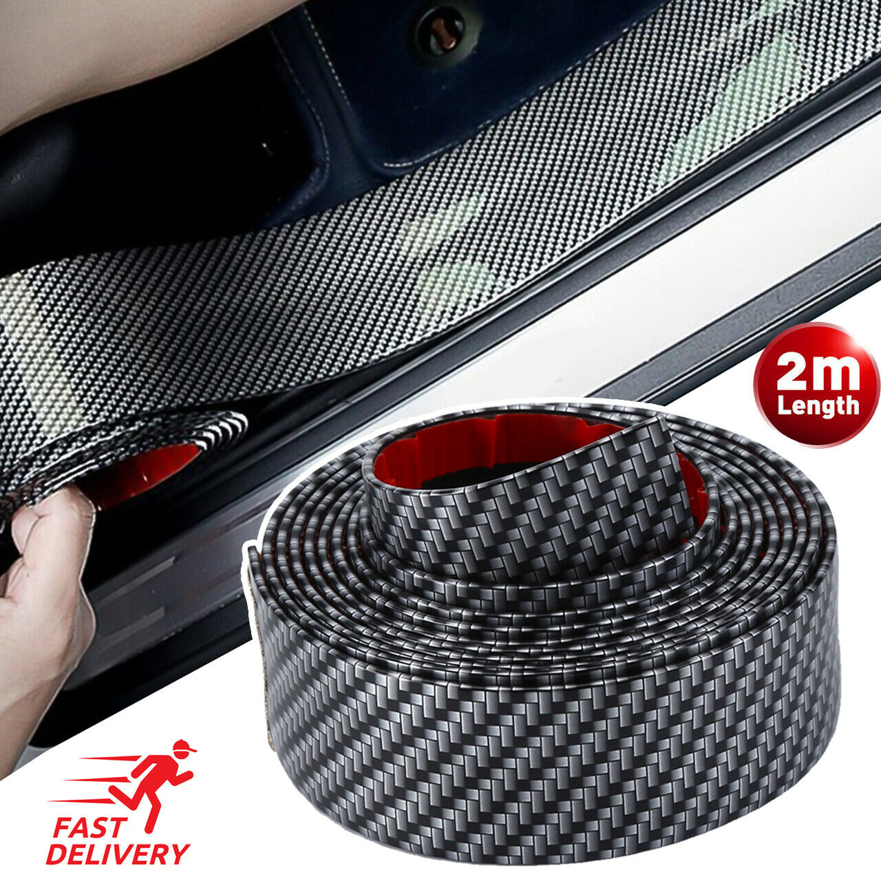 引っかき傷防止ステッカー,粘着テープ,カーボンファイバー,マ - Crepe Pan Carbon のレビューと価格