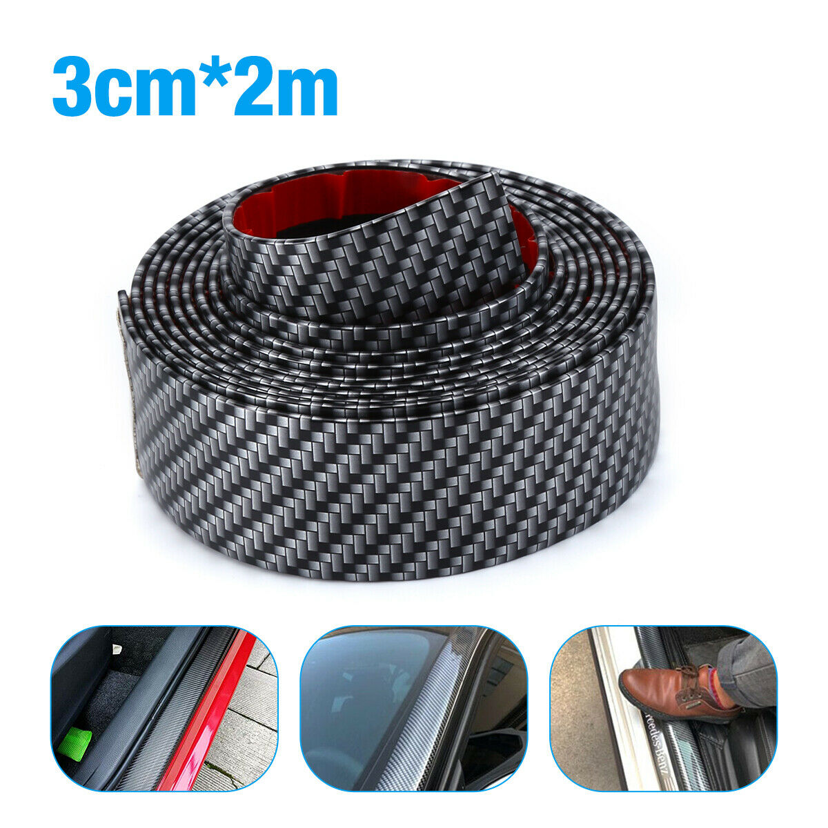 引っかき傷防止ステッカー,粘着テープ,カーボンファイバー,マ - Crepe Pan Carbon のレビューと価格