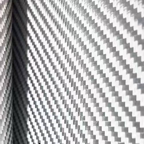 3k 240gsm メッキ光沢シルバーガラス繊維生地 ファイ - Crepe Pan Carbon のレビューと価格