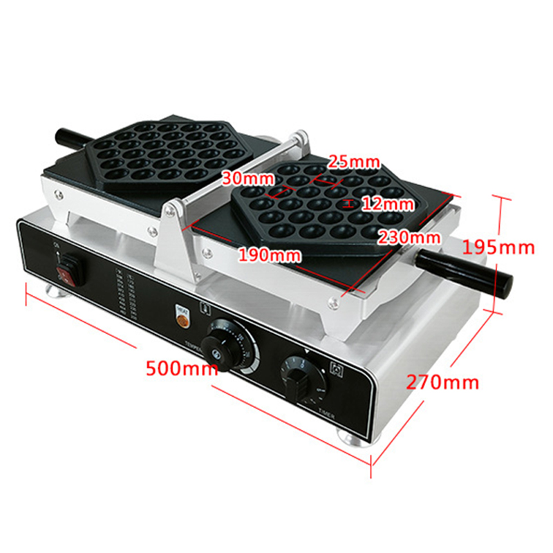1500 ワットワッフルメーカー商業香港バブルエッグパフケー - Egg Waffle Pan のレビューと価格
