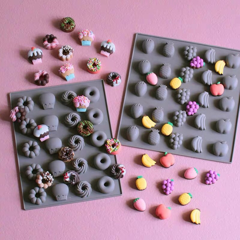 色とりどりのシリコンケーキ型,チョコレート,クッキー,キャン - Donut Mold Silicone のレビューと価格